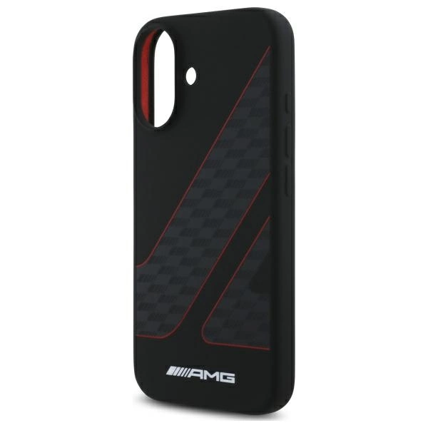 AMG Checkered Flag Pattern MagSafe iPhone 16 Case - Blackeng
