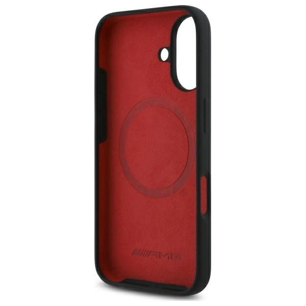AMG Checkered Flag Pattern MagSafe iPhone 16 Case - Blackeng