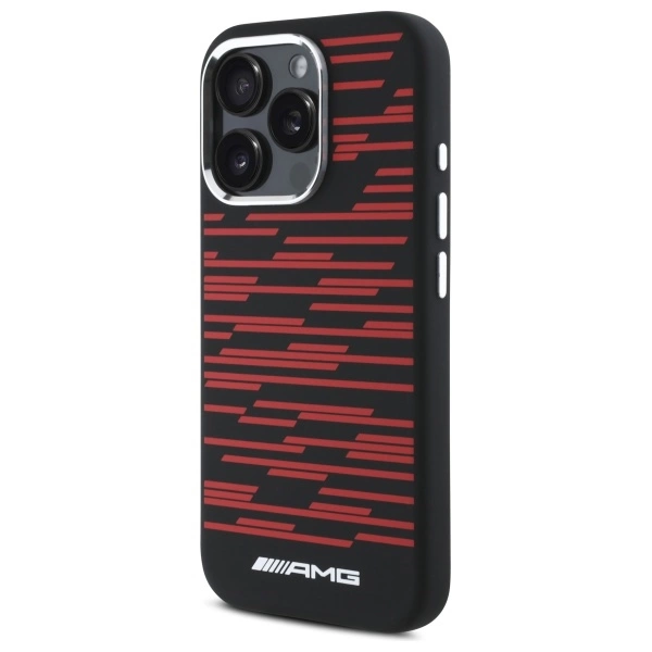 AMG Silicone Graphics MagSafe Case for iPhone 16 Pro Max - Blackeng