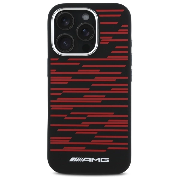 AMG Silicone Graphics MagSafe Case for iPhone 16 Pro Max - Blackeng