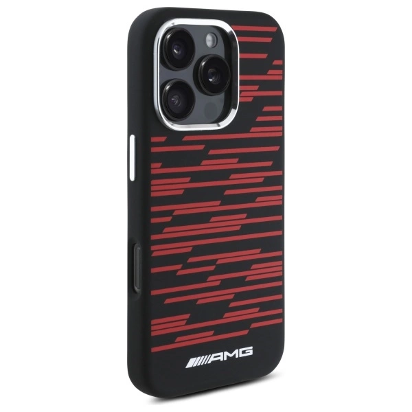 AMG Silicone Graphics MagSafe Case for iPhone 16 Pro Max - Blackeng