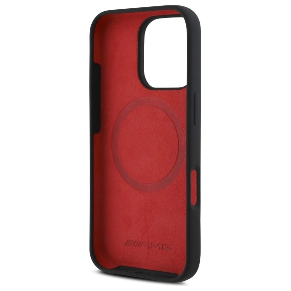 AMG Checkered Flag Pattern MagSafe Case for iPhone 16 Pro Max - Blackeng