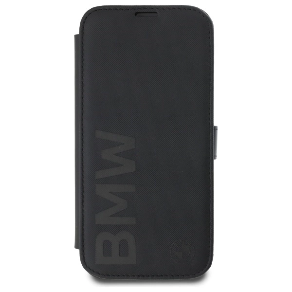 BMW Signature Leather Wordmark iPhone 16 Case - Blackeng
