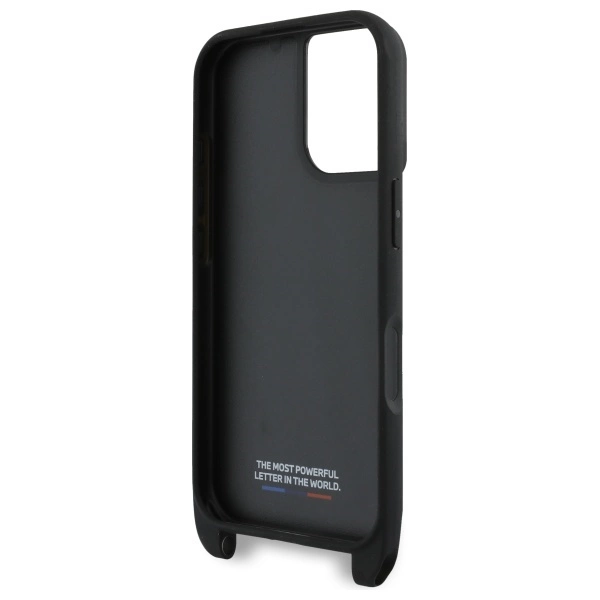 BMW M Edition Carbon Stripe & Strap iPhone 16 Case - Blackeng