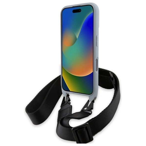 BMW M Edition Carbon Stripe & Strap iPhone 16 Pro Max Case - Grayeng