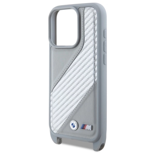 BMW M Edition Carbon Stripe & Strap iPhone 16 Pro Max Case - Grayeng