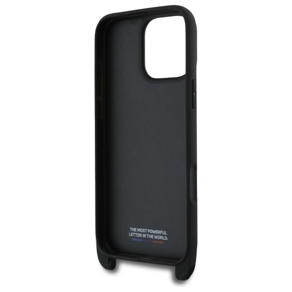 BMW M Edition Carbon Stripe & Strap Case for iPhone 16 Pro Max - Blackeng