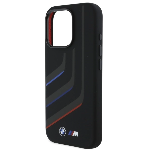 BMW Silicone Turning Lines MagSafe Case for iPhone 16 Pro - Blackeng