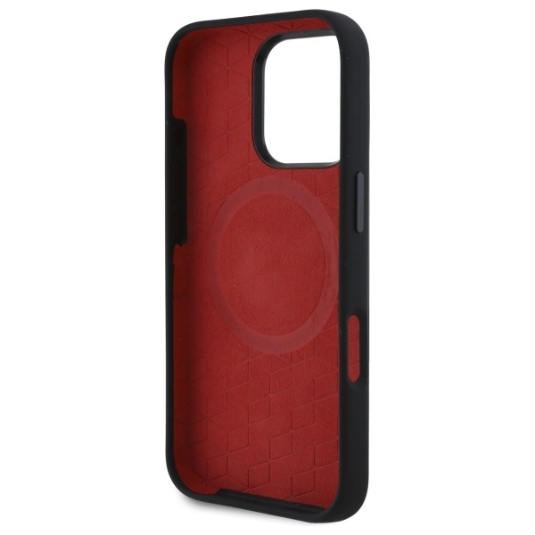 BMW Silicone Random Lines MagSafe Case for iPhone 16 Pro Max - Blackeng