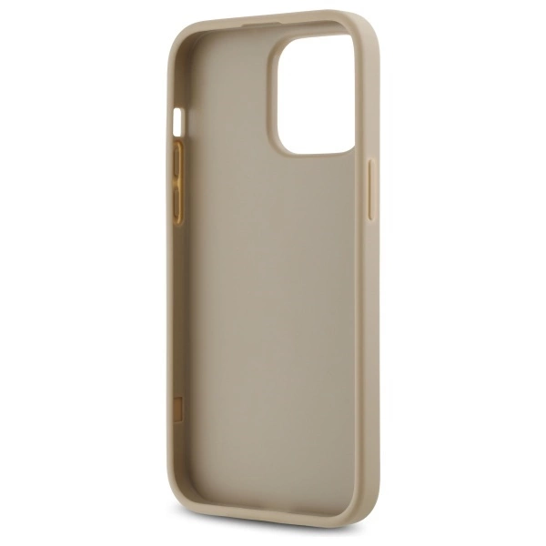 DKNY Quilted Stack Logo iPhone 14 Pro Case - Beigeeng