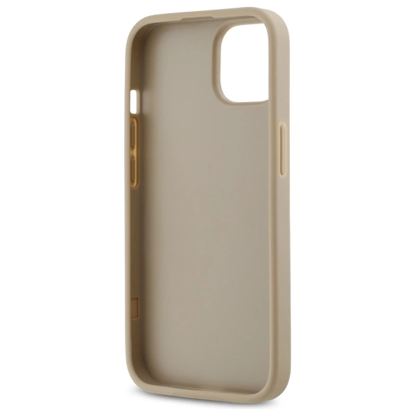 DKNY Quilted Stack Logo iPhone 14 Case - Beigeeng