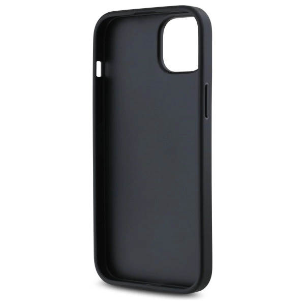 DKNY Quilted Stack Logo iPhone 15 Plus Case - Blackeng