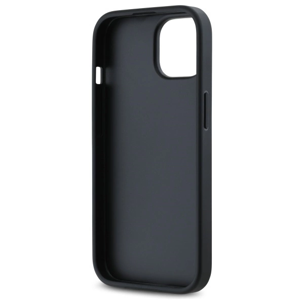DKNY Quilted Stack Logo iPhone 15 Case - Blackeng