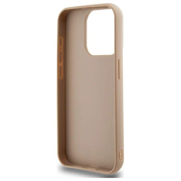 DKNY Quilted Stack Logo iPhone 15 Pro Max Case - Beigeeng