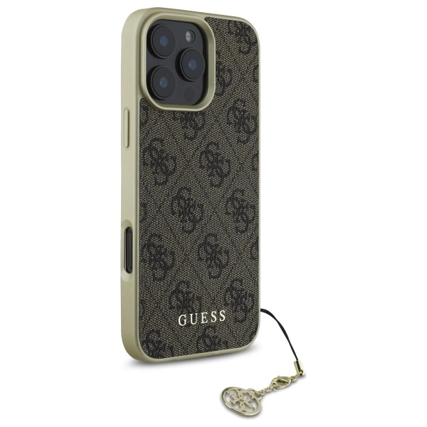 Guess 4G Charms Collection case for iPhone 16 Pro - browneng