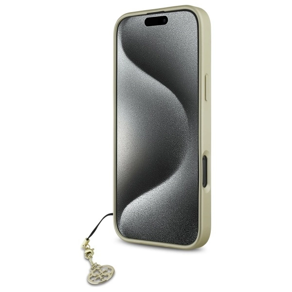Guess 4G Charms Collection case for iPhone 16 Pro - browneng