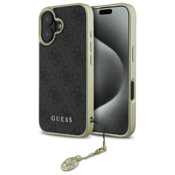Guess 4G Charms Collection case for iPhone 16 Plus - blackeng