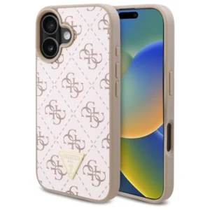 Guess New 4G Triangle Case for iPhone 16 Plus - Whiteeng