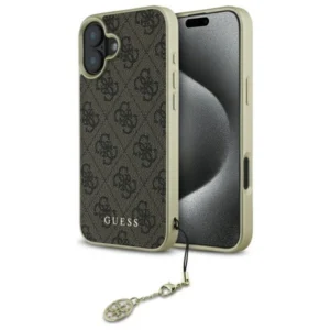 Guess 4G Charms Collection case for iPhone 16 - browneng