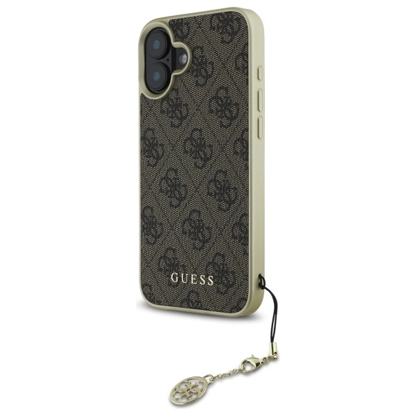 Guess 4G Charms Collection case for iPhone 16 - browneng