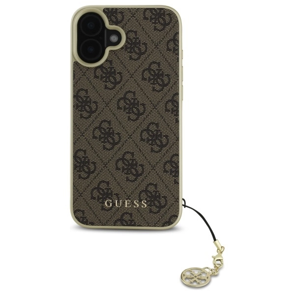 Guess 4G Charms Collection case for iPhone 16 - browneng