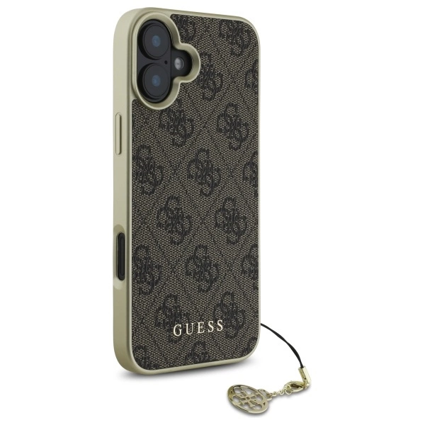 Guess 4G Charms Collection case for iPhone 16 - browneng