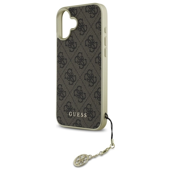 Guess 4G Charms Collection case for iPhone 16 - browneng