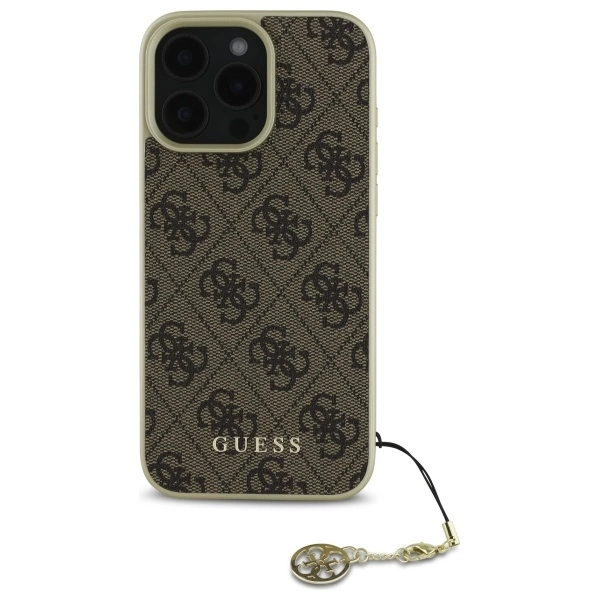 Guess 4G Charms Collection iPhone 16 Pro Max Case - Browneng