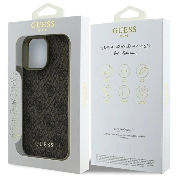 Guess 4G Charms Collection iPhone 16 Pro Max Case - Browneng