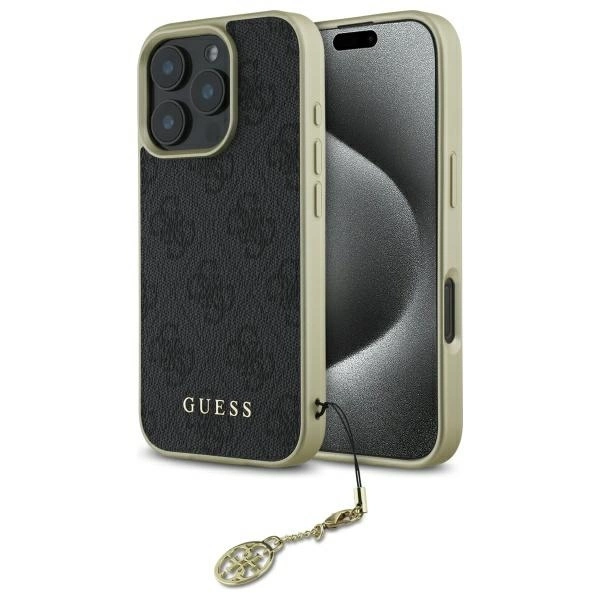 Guess 4G Charms Collection case for iPhone 16 Pro Max - blackeng
