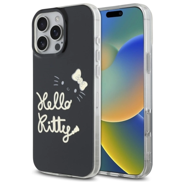 Hello Kitty IML Golden Diva MagSafe Case for iPhone 16 Pro Max - Blackeng