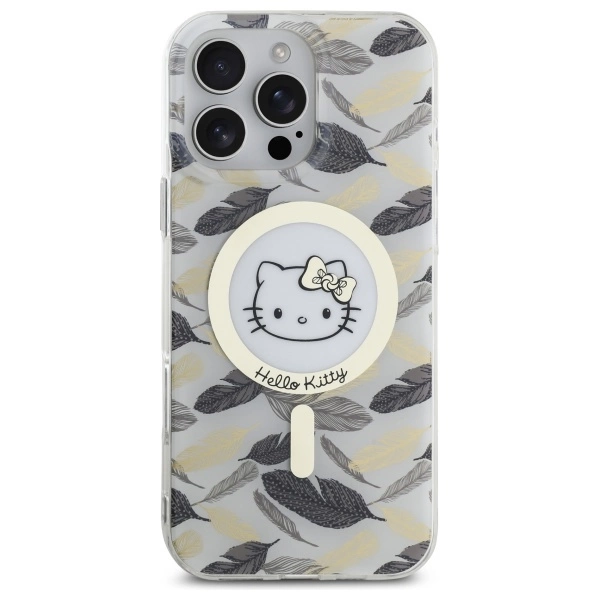 Hello Kitty IML Golden Leaves MagSafe Case for iPhone 16 Pro Max - Whiteeng