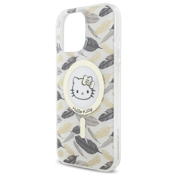 Hello Kitty IML Golden Leaves MagSafe Case for iPhone 16 Pro Max - Whiteeng