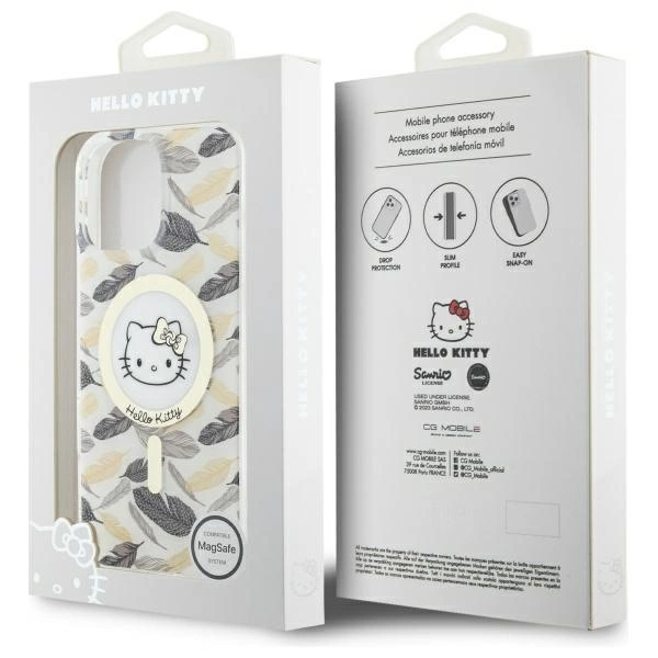 Hello Kitty IML Golden Leaves MagSafe Case for iPhone 16 Pro Max - Whiteeng