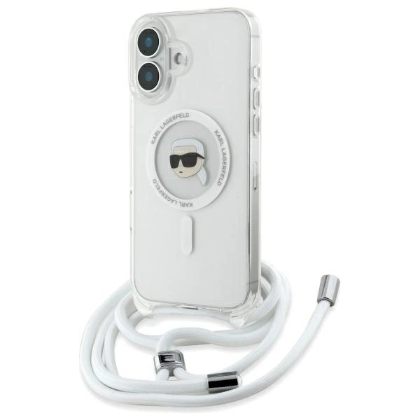 Karl Lagerfeld Crossbody IML Karl Head Magsafe Case for iPhone 16 - Cleareng