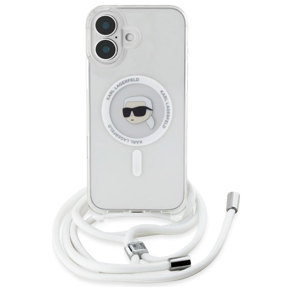 Karl Lagerfeld Crossbody IML Karl Head Magsafe Case for iPhone 16 - Cleareng