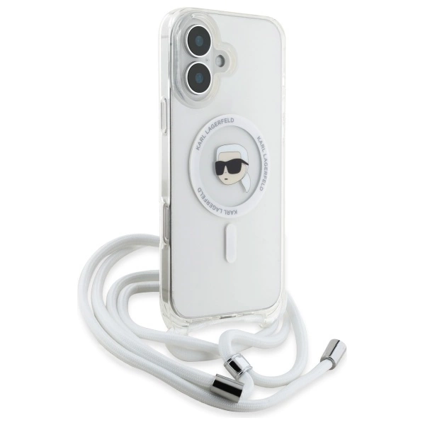 Karl Lagerfeld Crossbody IML Karl Head Magsafe Case for iPhone 16 - Cleareng