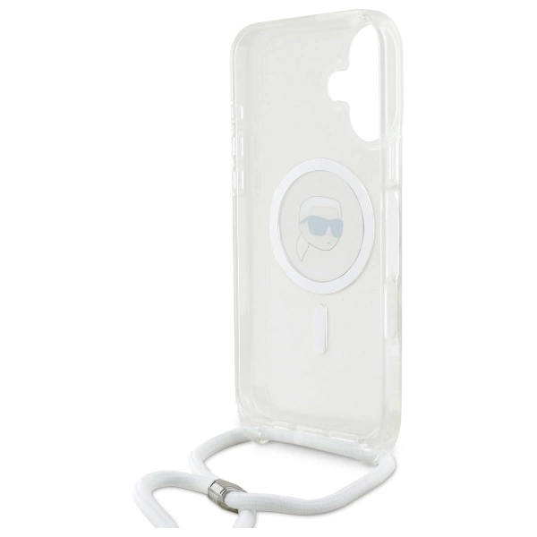 Karl Lagerfeld Crossbody IML Karl Head Magsafe Case for iPhone 16 - Cleareng
