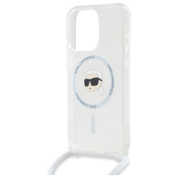 Karl Lagerfeld Crossbody IML Karl Head Magsafe Case for iPhone 16 Pro Max - Cleareng