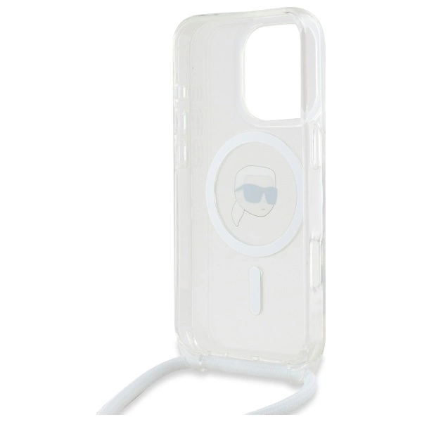 Karl Lagerfeld Crossbody IML Karl Head Magsafe Case for iPhone 16 Pro Max - Cleareng