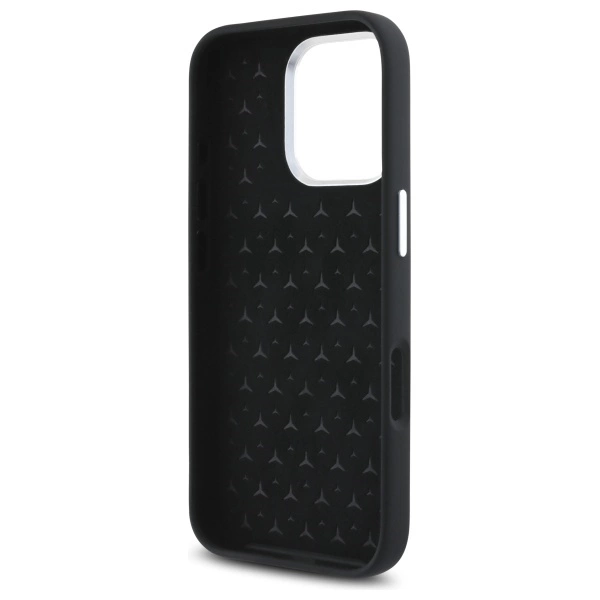 Mercedes Silicone Tonal Logo MagSafe iPhone 16 Pro Case - Blackeng