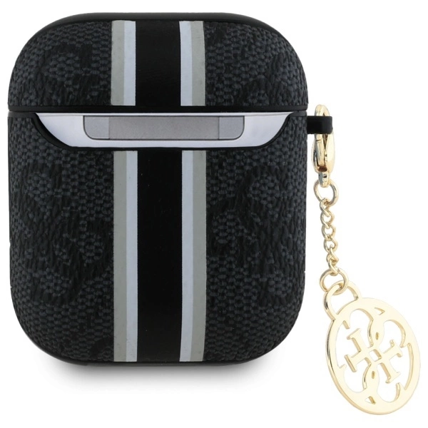 Guess GUA2P4RPSK AirPods 1/2 cover black/black 4G Printed Stripes Charmeng