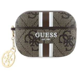 Guess GUAP2P4RPSW AirPods Pro 2 (2022/2023) cover brown/brown 4G Printed Stripes Charmeng