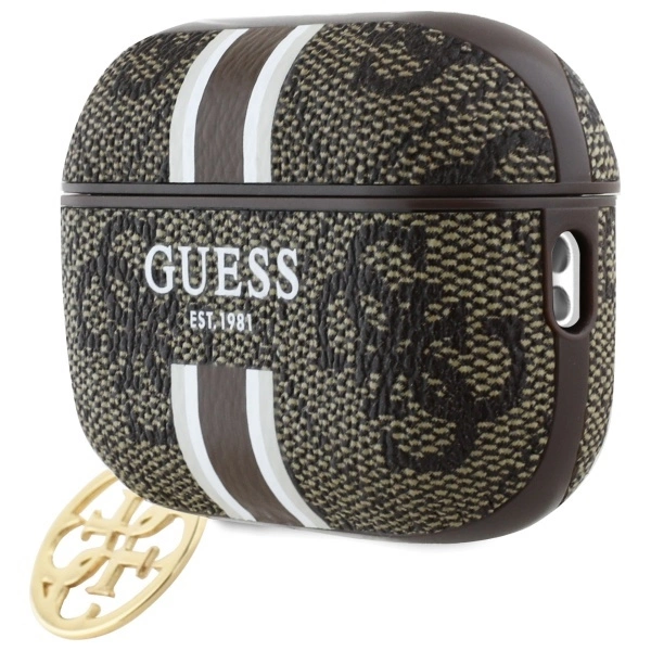 Guess GUAP2P4RPSW AirPods Pro 2 (2022/2023) cover brown/brown 4G Printed Stripes Charmeng