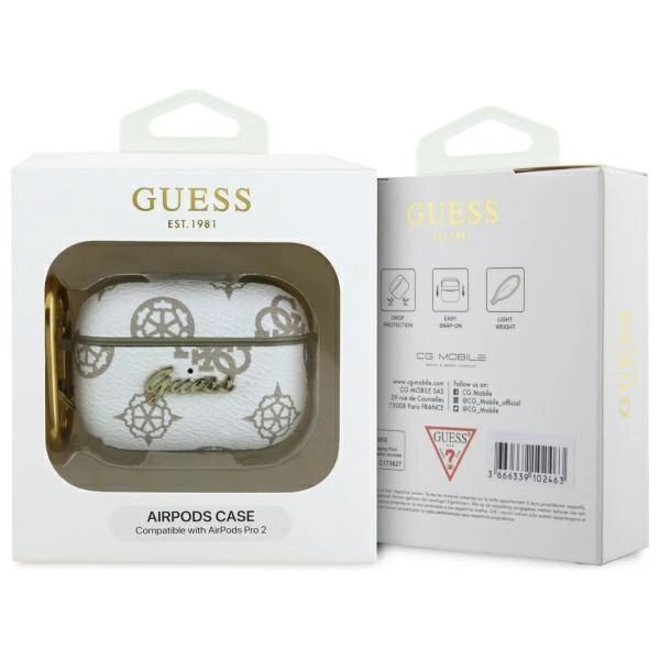 Guess GUAP2PG4GPH AirPods Pro 2 (2022/2023) cover white/white 4G Hookeng