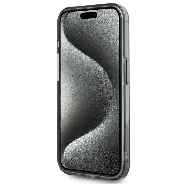 Karl Lagerfeld KLHMP15XHLSKCK iPhone 15 Pro Max 6.7" black/black hardcase IML Metal Karl&Choupette Head MagSafeeng