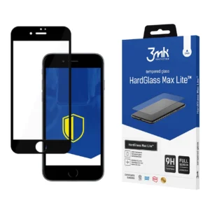 Tempered glass 3mk HardGlass Max Lite Black for Apple iPhone 7/8/SE 2020/2022eng