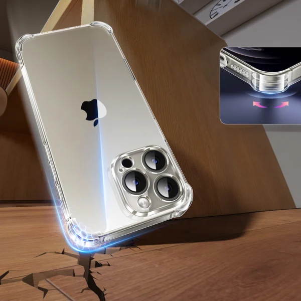Ugreen Bright Cushion CA101 Case for iPhone 16 Pro Max - Cleareng