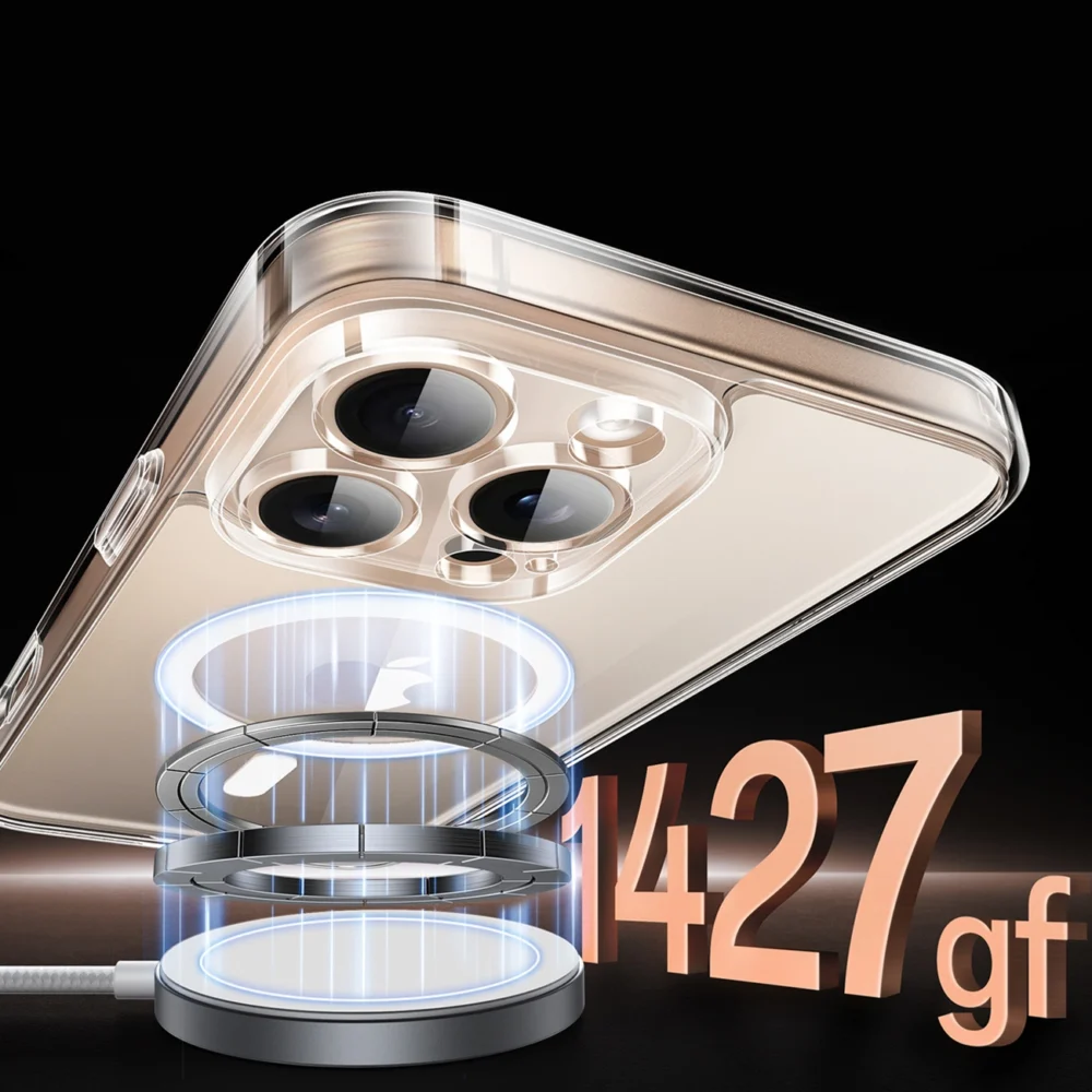 Ugreen Classy Clear Magnetic Case with MagSafe for iPhone 16 Pro - Cleareng