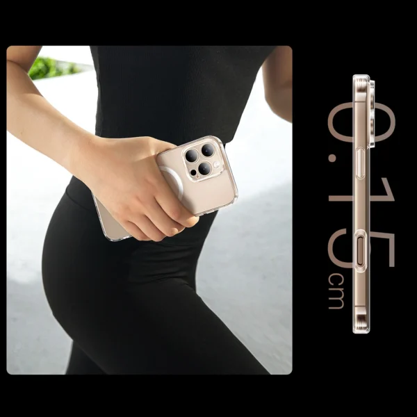 Ugreen Classy Clear Magnetic Case with MagSafe for iPhone 16 Pro - Cleareng